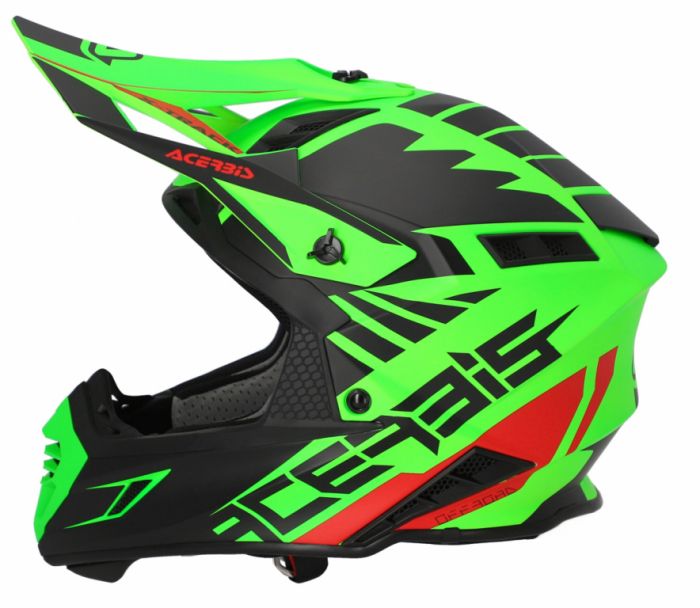 Мотошлем кроссовый Acerbis X-Track 22-06 Fluo-Green/Black