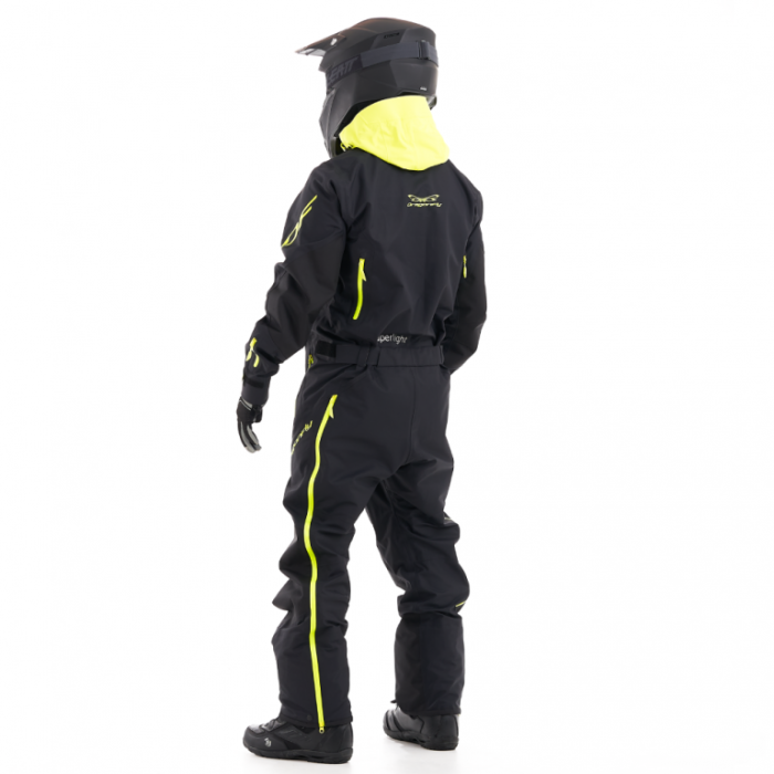 Снегоходный комбинезон Dragonfly SuperLight 3L MAN Dark Black-Yellow Fluo