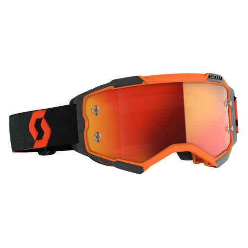 Очки Scott Fury black orange chrome works
