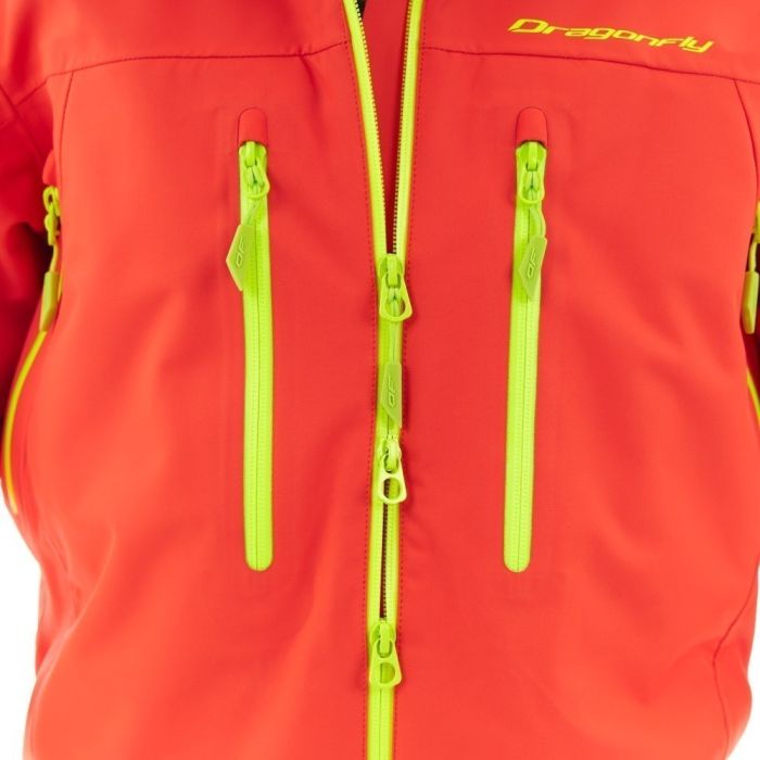 Снегоходный комбинезон Dragonfly SuperLight 3L MAN 2024 Red-Yellow