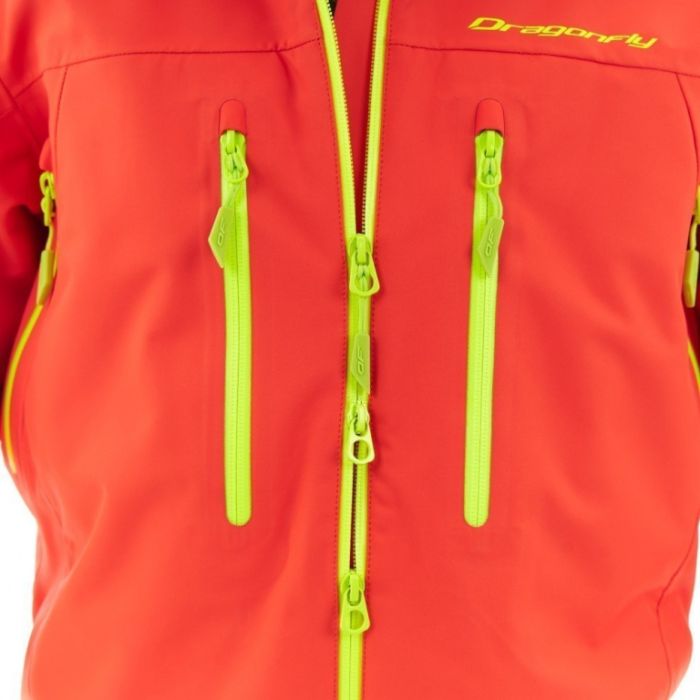 Снегоходный комбинезон Dragonfly SuperLight 3L MAN 2024 Red-Yellow