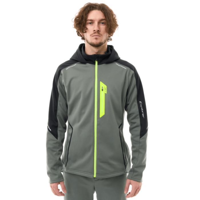 Куртка с капюшоном Dragonfly Explorer 2.0 Man Grey - Lemon 2024