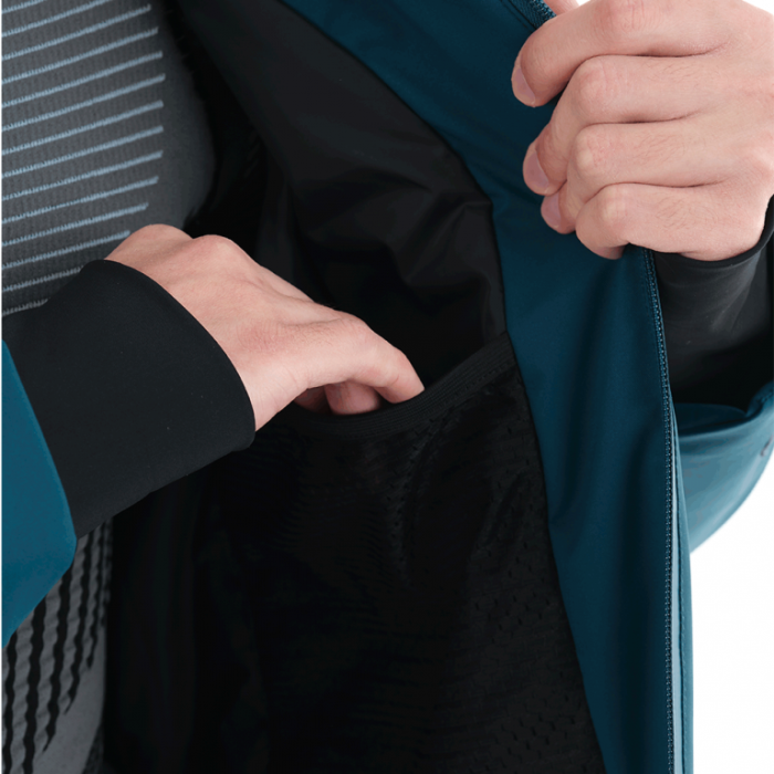 Куртка горнолыжная утепленная Dragonfly Gravity Premium Man Gray-Dark Ocean
