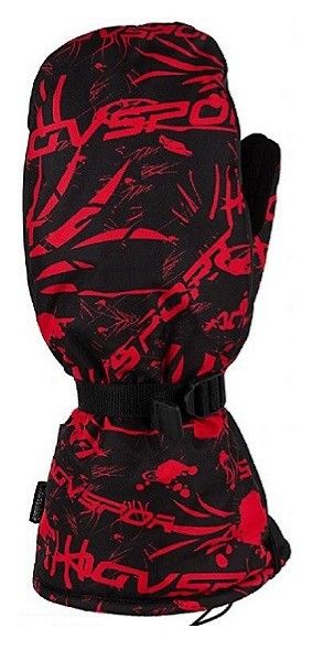 Снегоходные Варежки AGVSPORT Tundra, черн/красн