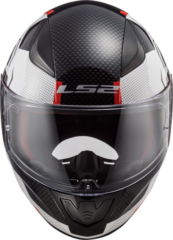 Шлем интеграл LS2 FF353 Rapid Ghost, Черный/Белый/Красный