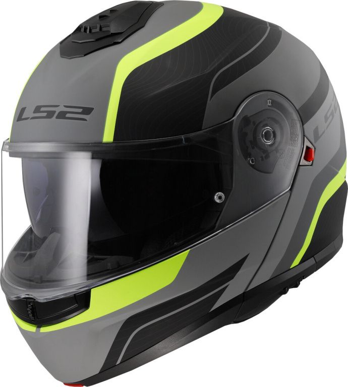 Шлем модуляр LS2 FF908 STROBE II MONZA матовый черно-желтый