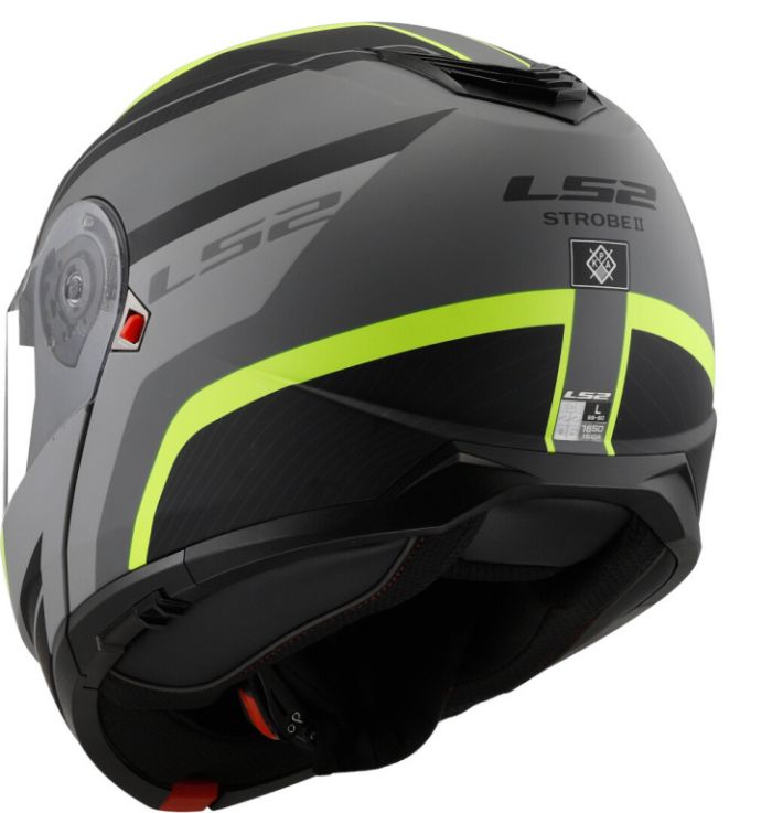 Шлем модуляр LS2 FF908 STROBE II MONZA матовый черно-желтый