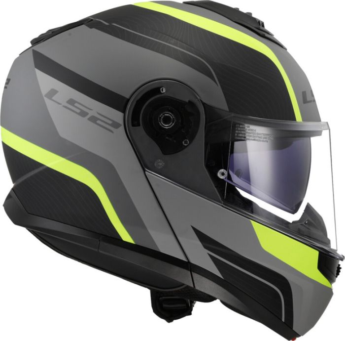 Шлем модуляр LS2 FF908 STROBE II MONZA матовый черно-желтый
