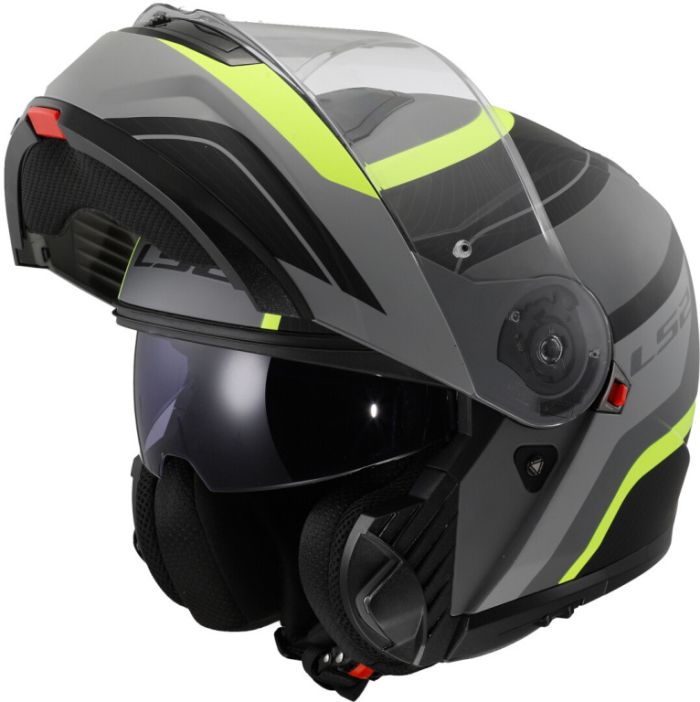 Шлем модуляр LS2 FF908 STROBE II MONZA матовый черно-желтый