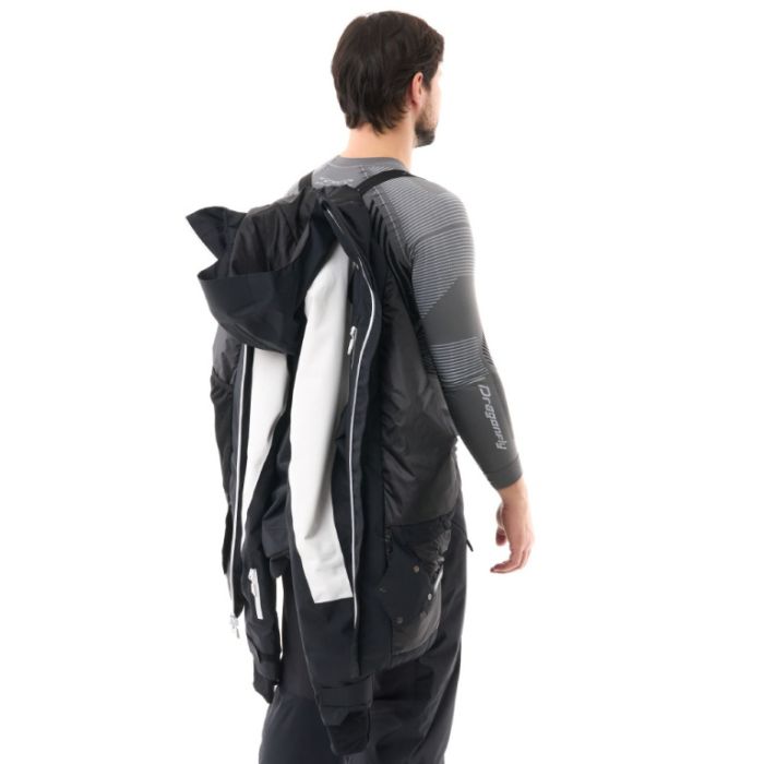 Куртка горнолыжная утепленная Dragonfly Gravity Man White Snow - Black