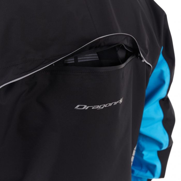 Мембранная куртка Dragonfly QUAD PRO Black - Blue 2023