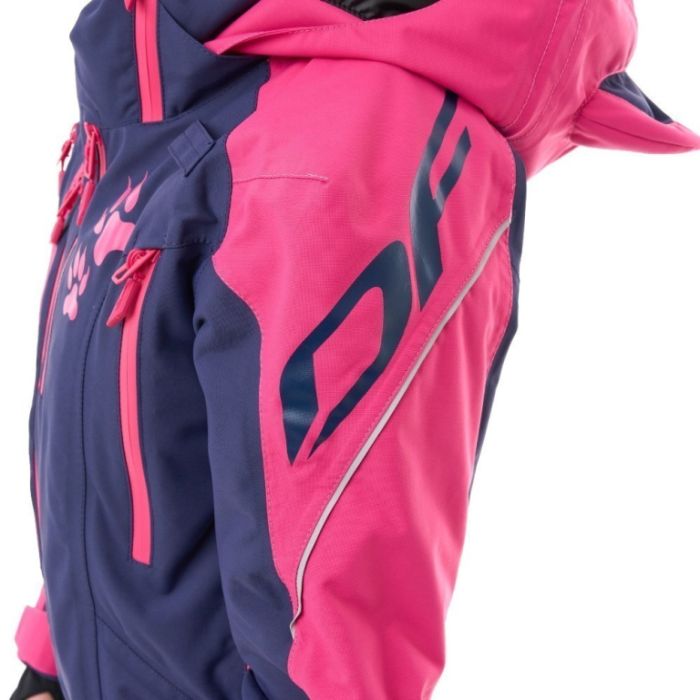 Снегоходный Утепленный комбинезон Dragonfly Extreme Woman Dark Blue - Pink Cat
