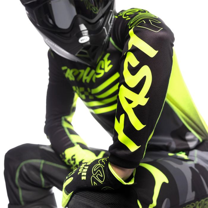 Джерси Fasthouse Grindhouse Riot Black High Viz
