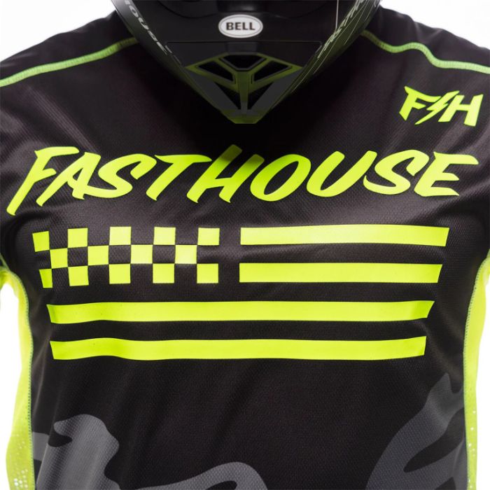Джерси Fasthouse Grindhouse Riot Black High Viz