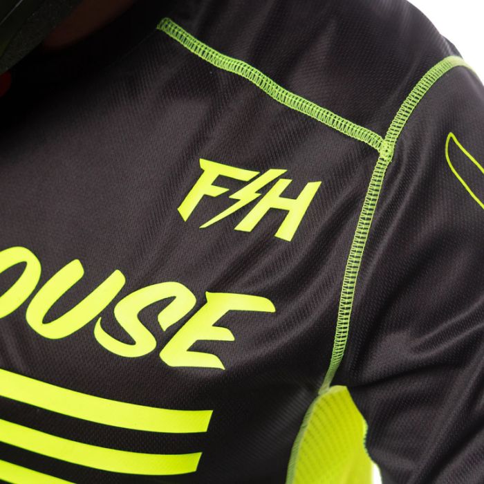 Джерси Fasthouse Grindhouse Riot Black High Viz