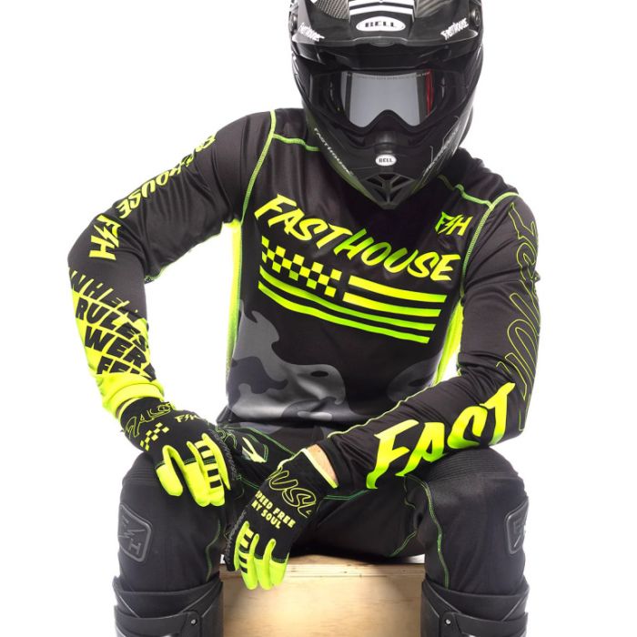 Джерси Fasthouse Grindhouse Riot Black High Viz