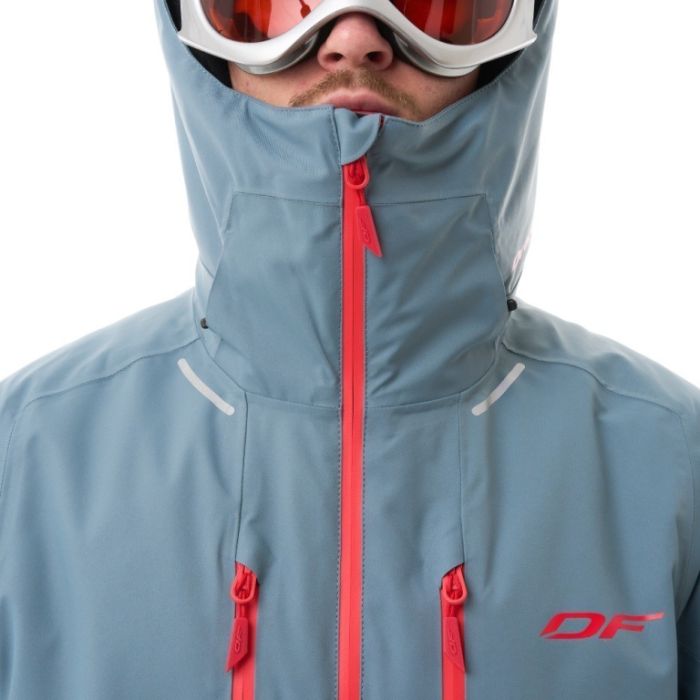 Куртка горнолыжная утепленная Dragonfly Gravity Man Grey - Red