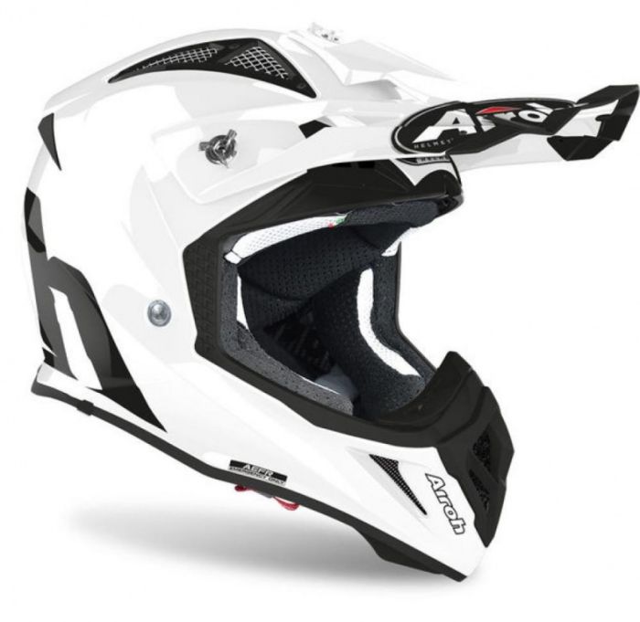 Кроссовый шлем Airoh Aviator Ace White Gloss