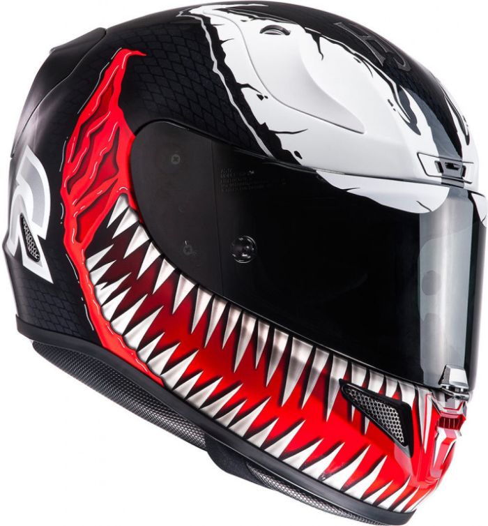 Мотошлем интеграл HJC RPHA 11 Venom Marvel, MC1