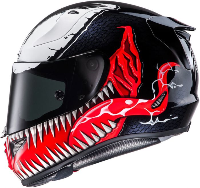 Мотошлем интеграл HJC RPHA 11 Venom Marvel, MC1