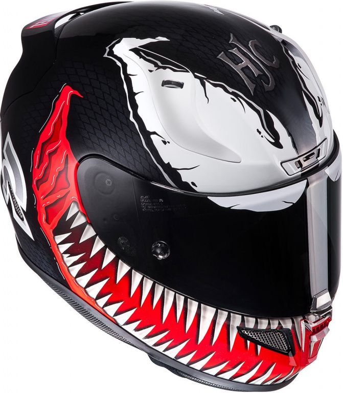 Мотошлем интеграл HJC RPHA 11 Venom Marvel, MC1