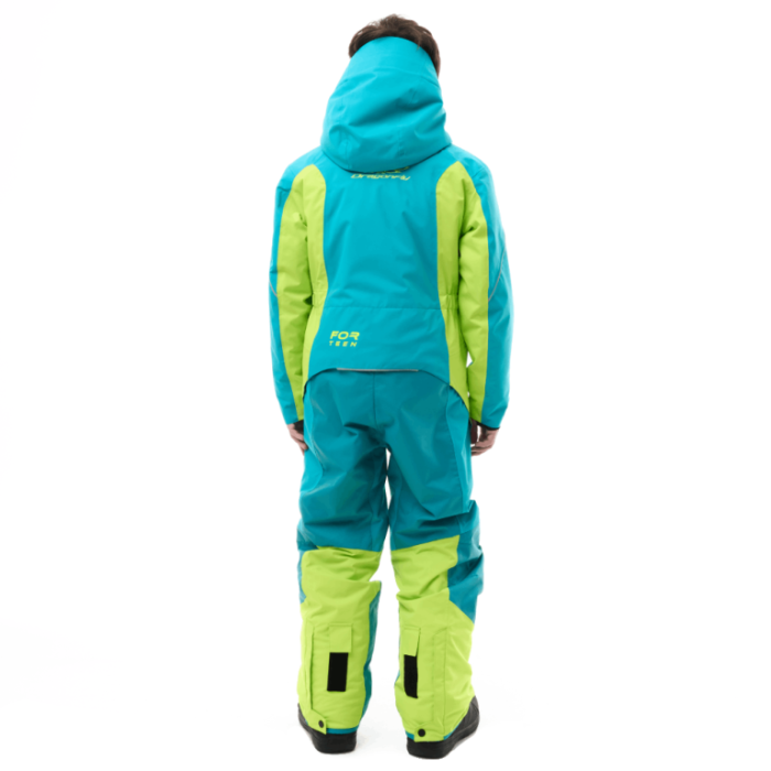 Зимний утепленный комбинезон Dragonfly GRAVITY Teenager Dark Green - Lime