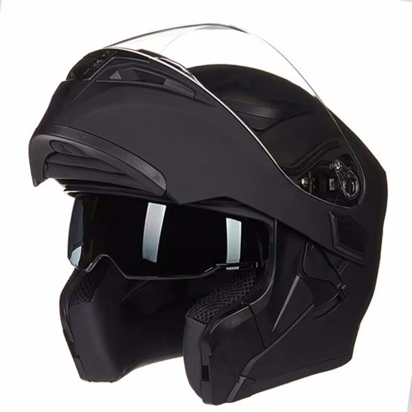 Шлем модуляр с подогревом Jiekai JK902 Matt Black