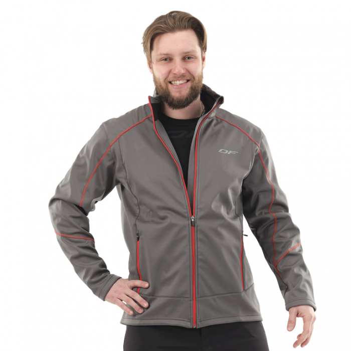 Куртка Dragonfly Explorer Grey-Red мужская Softshell