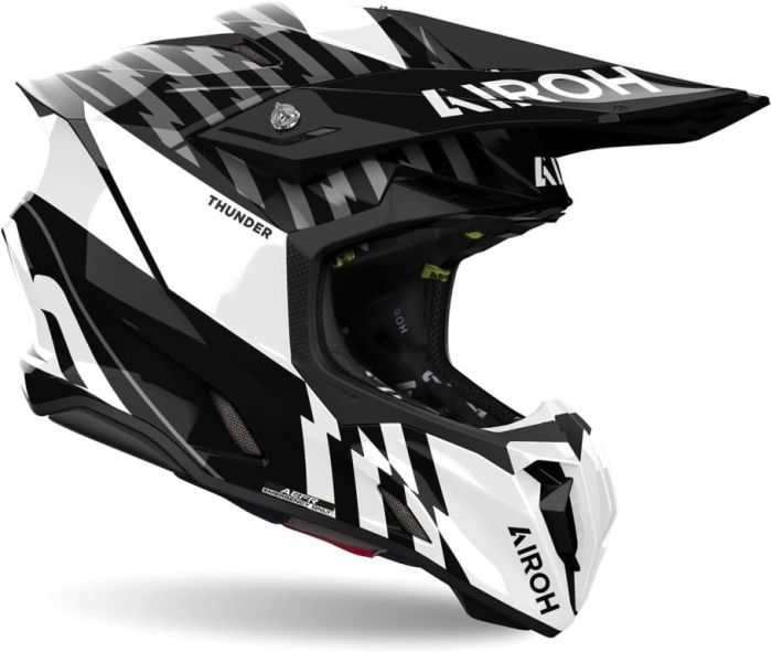 Мотошлем Airoh Twist 3 Thunder Black/white Gloss