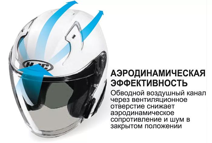 Мотошлем открытый HJC RPHA31 Pearl White