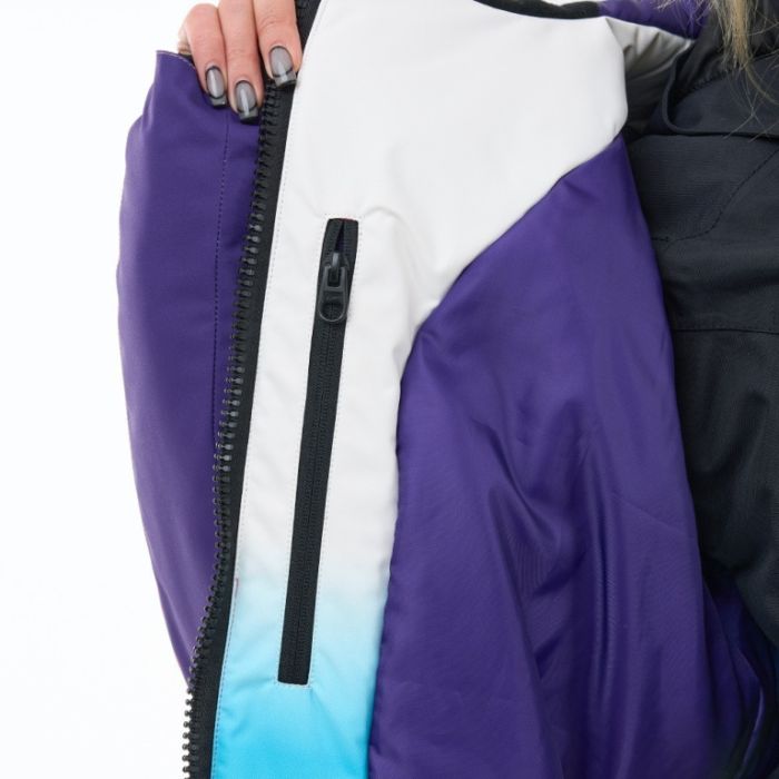 Плащ зимний Dragonfly Race Coat Winter Sunset Woman Coral - Blue