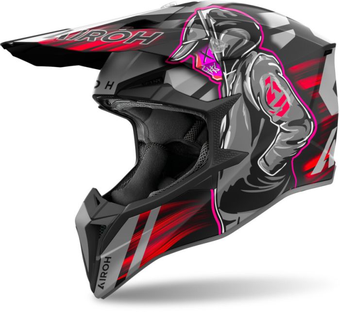 Мотошлем Airoh Wraaap Cyber Red Matt