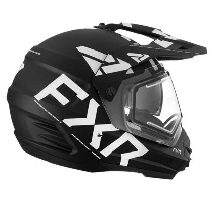 Снегоходный шлем с электоподогревом FXR Torque X Team 23 Black/White