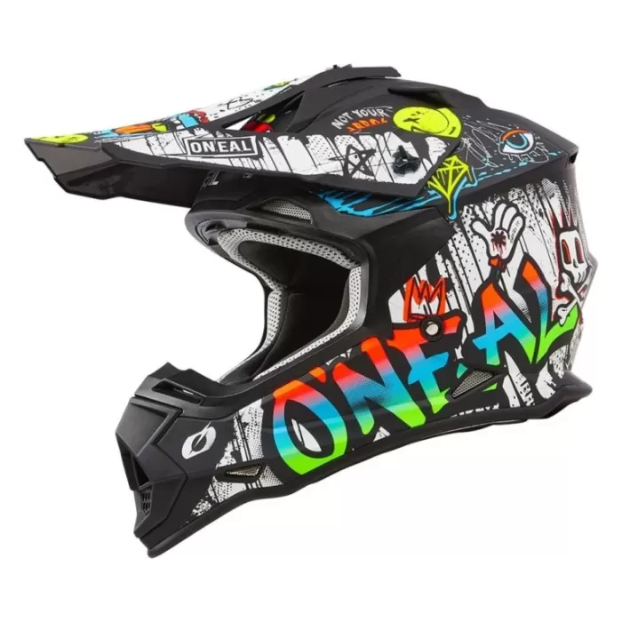 Шлем кроссовый O'NEAL 2Series Rancid V.24 черный/белый