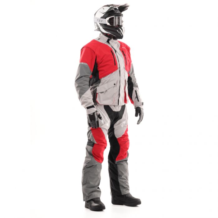 Штаны Эндуро Dragonfly Freeride Grey-Red 2020