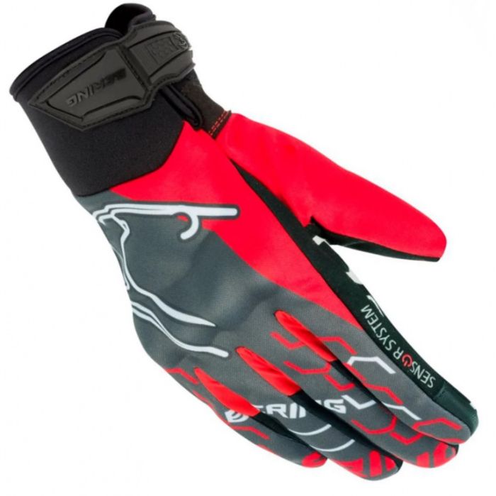 Перчатки Bering WALSHE Black/Grey/Red