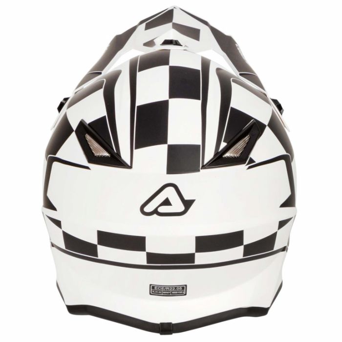 Шлем Детский Кроссовый Acerbis Impact Steel kid, белый/черный