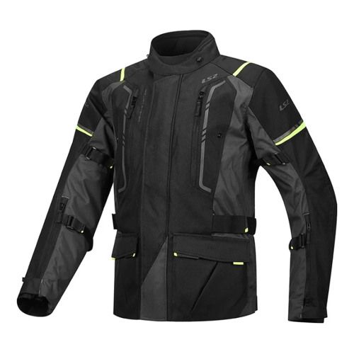 Мотокуртка LS2 NARVIK MAN JACKET серо-черно-желтый