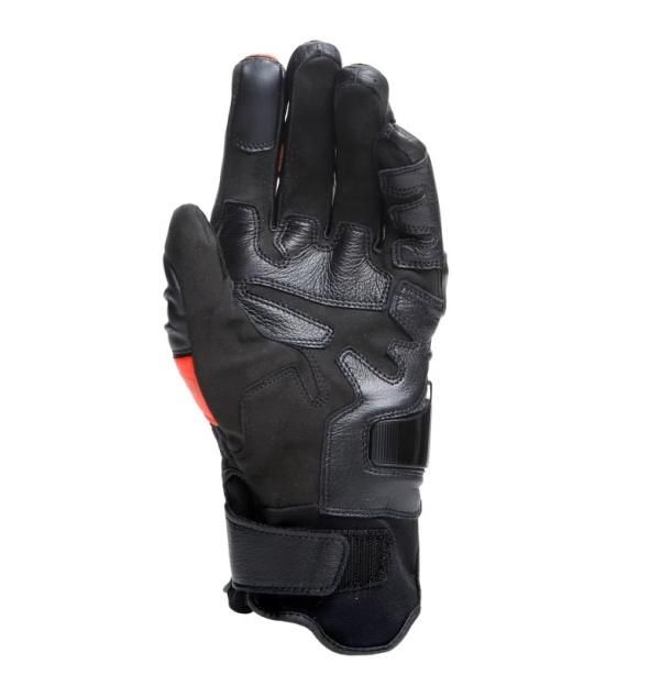 Перчатки кожаные Dainese Carbon 4 Short Black/Fluo-red