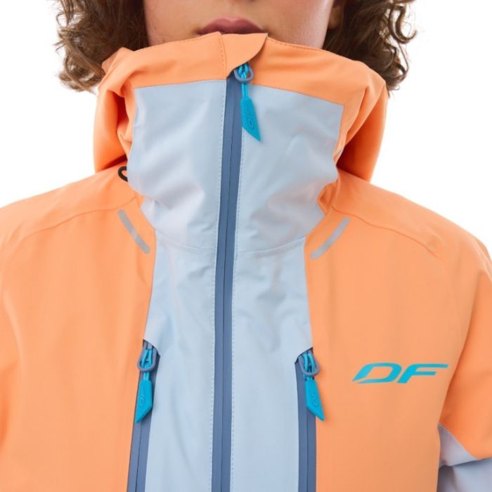 Куртка горнолыжная утепленная Dragonfly Gravity Woman Mock Orange - Light Blue