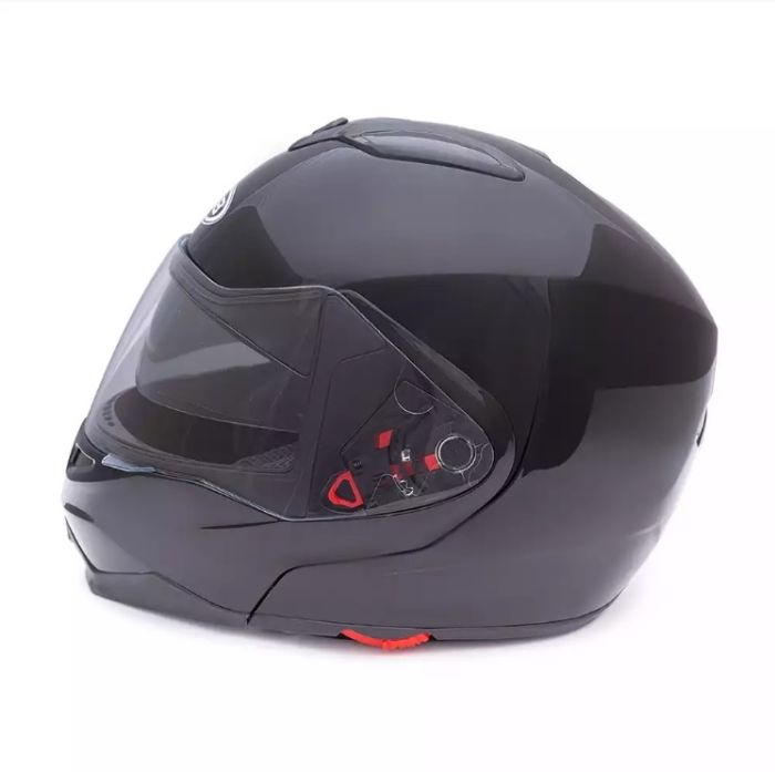 Снегоходный шлем модуляр GSB G-339 Snow (с Эл. Визором) Black Glossy