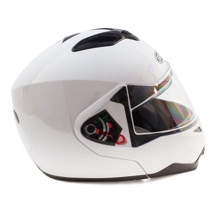 Шлем модуляр с солнцезащитными очками GSB G-339 White Glossy