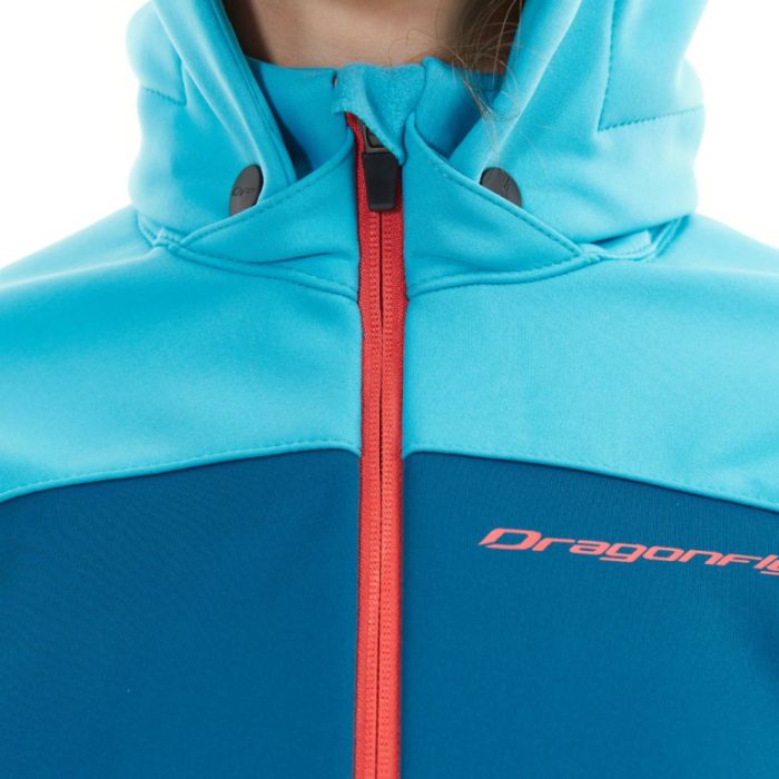 Куртка с капюшоном Dragonfly EXPLORER 2.0 Woman Scuba Blue 2024