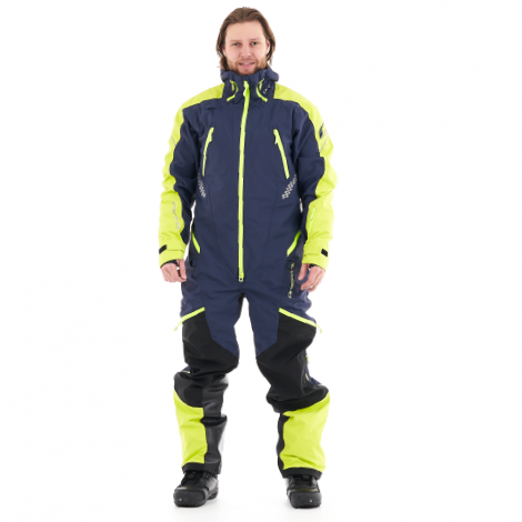 Снегоходный комбинезон Dragonfly Extreme 2.0 MAN Blue-Yellow Fluo Snowbike