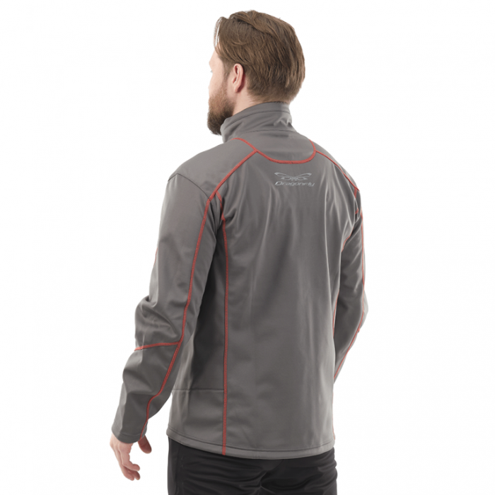 Куртка Dragonfly Explorer Grey-Red мужская Softshell