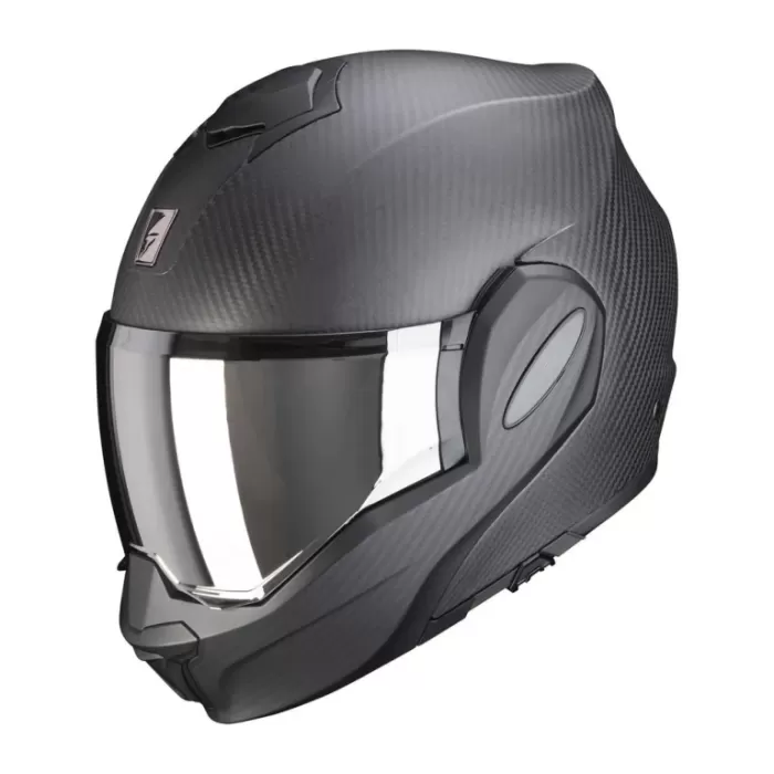 Мотошлем SCORPION EXO EXO-TECH EVO CARBON SOLID Черный Матовый