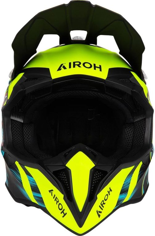 Мотошлем Airoh Wraaap Cyber yellow matt