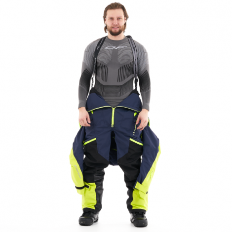 Снегоходный комбинезон Dragonfly Extreme 2.0 MAN Blue-Yellow Fluo Snowbike