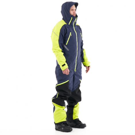 Снегоходный комбинезон Dragonfly Extreme 2.0 MAN Blue-Yellow Fluo Snowbike