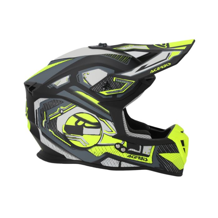Мотошлем Acerbis Linear 22-06 Black/Fluo-Yellow